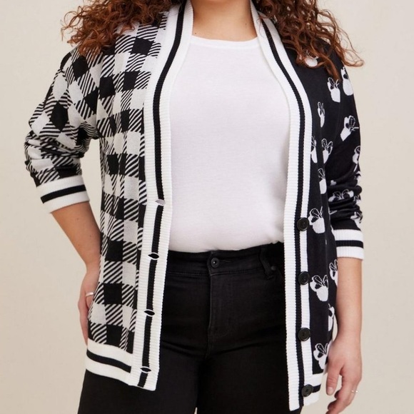 TORRID x DISNEY Minnie Mouse Cardigan Sweater - Picture 2 of 5